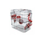 Zolux - cage sur 2 etages pour hamsters, souris et gerbilles - rody3 duo - l 41 x p 27 x h 40, 5 cm - ...
