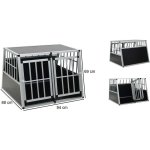 Cage de transport pour chien 94 x 88 x 69 cm - aluminium 2 portes Cage de transport pour chien 94 x 88 x 69 cm - aluminium 2 portes