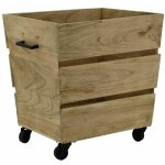 Aubry gaspard - caisse en bois de suar  roulette
