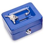 Caisse � monnaie avec serrure et fente, petite caisse � monnaie avec compartiment � monnaie, tirelire ...