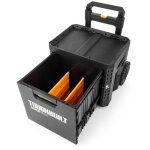 Caisse � outils roulante toughbuilt stacktech tb - b1 - d - r91 1 tiroir 57x48x67 cm
