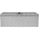 Caisse � outils de transport en aluminium 60l, damier m�tal r�sistant, fond & joints doubl�s renforc�s ...