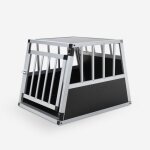 Caisse de transport pour chiens cage rigide en aluminium 54x69x50cm skaut m