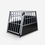 Caisse de transport pour chien cage rigide en aluminium 65x91x69cm skaut l