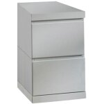 Caisson de bureau 2 tiroirs laqu blanc - croft