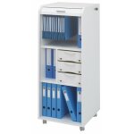 M&s - caisson roulettes 1 rideau + 1 tiroir coloris blanc