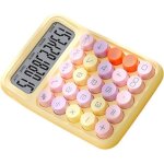 Calculatrice lectronique pour la classe et la maison - rsistante aux claboussures - jaune