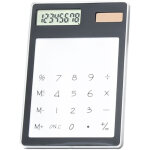 Calculatrice solaire portable transparente � �cran tactile lcd 8 chiffres pour le bureau, l'�cole et ...