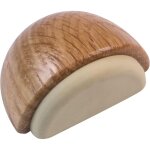 Cale ou but�e de sol adh�sive semi - circulaire d�corative en bois finition ch�ne et caoutchouc couleur ...