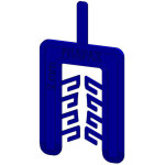 Cale fourchette 55x40 epaisseur 2 bleue - 10 pi�ces