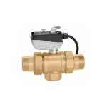 Vanne  boisseau sphrique 2 voies motorise avec microrupteur auxiliaire caleffi 638 230v - 3 / 4'