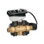 Vanne de zone � bille motoris�e � trois voies caleffi 6453 230v - 3 / 4'