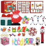 Calendrier de l'avent 24 jours avec jouets sensoriels, id�al pour cadeaux de no�l enfants et anti - stress ...