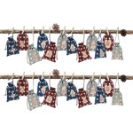 Calendrier de l'avent  remplir, 24 sachets de calendrier de l'avent 2025, en tissu  remplir soi - mme, ...