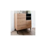 Finori - calicosy - buffet haut 2 portes 2 niches l80 cm - nola
