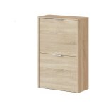 Usinestreet - meuble  chaussures ariel 2 abattants (12 paires) l50 x h76cm - bois - bois