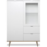 Calicosy - vaisselier avec 2 portes et 2 tiroirs h140 cm - copenhague