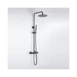 Fortifura - calvi colonne de douche pluie thermostatique avec douche de tte 21. 8 avec douchette stick ...
