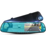 Camra embarque avec rtroviseur, cran 4, 3 pouces, hd 1080p, double camra de recul, enregistreur ...
