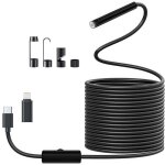 Camera endoscopique d'inspection 1920 hd serpent avec 8 led pas de wifi camera inspection canalisation ...