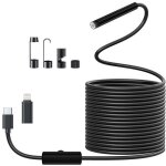 [jamais utilis�]camera endoscopique d'inspection 1920 hd serpent avec 8 led pas de wifi camera inspection ...