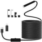 Camera endoscopique d'inspection 1920 hd serpent avec 8 led pas de wifi camera inspection canalisation ...