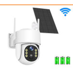 Cam�ra ext�rieure sans fil, notification d'alarme, moniteur solaire, interphone bidirectionnel, id�ale ...