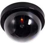 Cam�ra factice avec objectif, cam�ra de surveillance factice avec lumi�re led rouge, imitation r�aliste ...