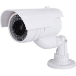 Camra factice avec support de camra de surveillance vido  led ir clignotante