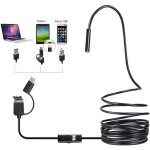 Cam�ra d'inspection d'endoscope 3 - en - 1 - 7 mm - pour interface usb android de type c - cam�ra de ...