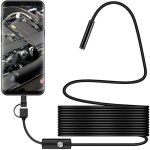 Cam�ra d'inspection usb snake, endoscope usb - c �tanche ip67, cam�ra type - c avec 6 led r�glables pour ...