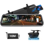 Caméra de recul avant et arrière 10 pouces avec rétroviseur, écran tactile, 1080p, streaming multimédia ... Caméra de recul avant et arrière 10 pouces avec rétroviseur, écran tactile, 1080p, streaming multimédia ...