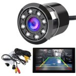 Camra de recul, parking, led jour / nuit mini ip68 170 pare - chocs 12v