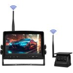 Caméra de recul sans fil solaire magnétique, kit portable sans fil avec écran de 7 pouces rechargeable ... Caméra de recul sans fil solaire magnétique, kit portable sans fil avec écran de 7 pouces rechargeable ...