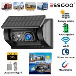 Cam�ra de recul sans fil solaire wifi pour t�l�phones android, iphones, camions, fourgonnettes, voitures ...