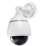 Camera de securite factice dome alimentation par batterie interieur blanc