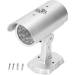 Cam�ra de surveillance factice avec led clignotante - fausse cam�ra de s�curit� pour d�courager les voleurs ...