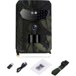 Camra de surveillance pr100c 12mp 1080p pour la chasse et l'observation animale, ip56 tanche, 26 lumires ...