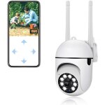 Cam�ra surveillance wifi exterieure, cam�ra de s�curit� exterieure 1080p, 360� ptz security camera, vision ...
