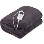 Camry - cr 7418 couverture lectrique chauffante 7 niveaux de temprature, minuteur, lavable 120w gris ...