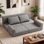 Canap� 2 places - convertible en mousse � m�moire de forme, mousse � m�moire, id�al petit espace et chambre, ...