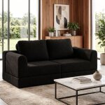 Canap� 2 places - convertible en mousse � m�moire de forme, mousse � m�moire, id�al petit espace et chambre, ...