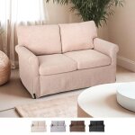 Modus sof� ? canap� 2 places en tissu d�houssable ? style classique moderne ? dimensions 87x83x137 cm ...