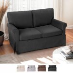Modus sof� ? canap� 2 places en tissu d�houssable ? style classique moderne ? large assise confortable ...