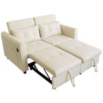 Canap� 2 places, canap� extensible 3 - en - 1, dossier r�glable, avec port usb, pochettes d'accoudoirs ...