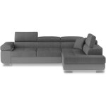 Intensedeco - canap d'angle droit convertible marius gris