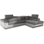 Intensedeco - canap d'angle droit convertible marius gris et blanc