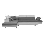 Usinestreet - canapé d'angle rio convertible avec coffre en microfibre et simili - angle gauche, blanc ... Usinestreet - canapé d'angle rio convertible avec coffre en microfibre et simili - angle gauche, blanc ...