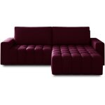 Les tendances - canapé d'angle velours capitonné bozen ? convertible et rangement - bordeaux - angle ... Les tendances - canapé d'angle velours capitonné bozen ? convertible et rangement - bordeaux - angle ...