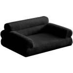 Canap� pour chien et chat titou 50x80 tissu bouclette noir